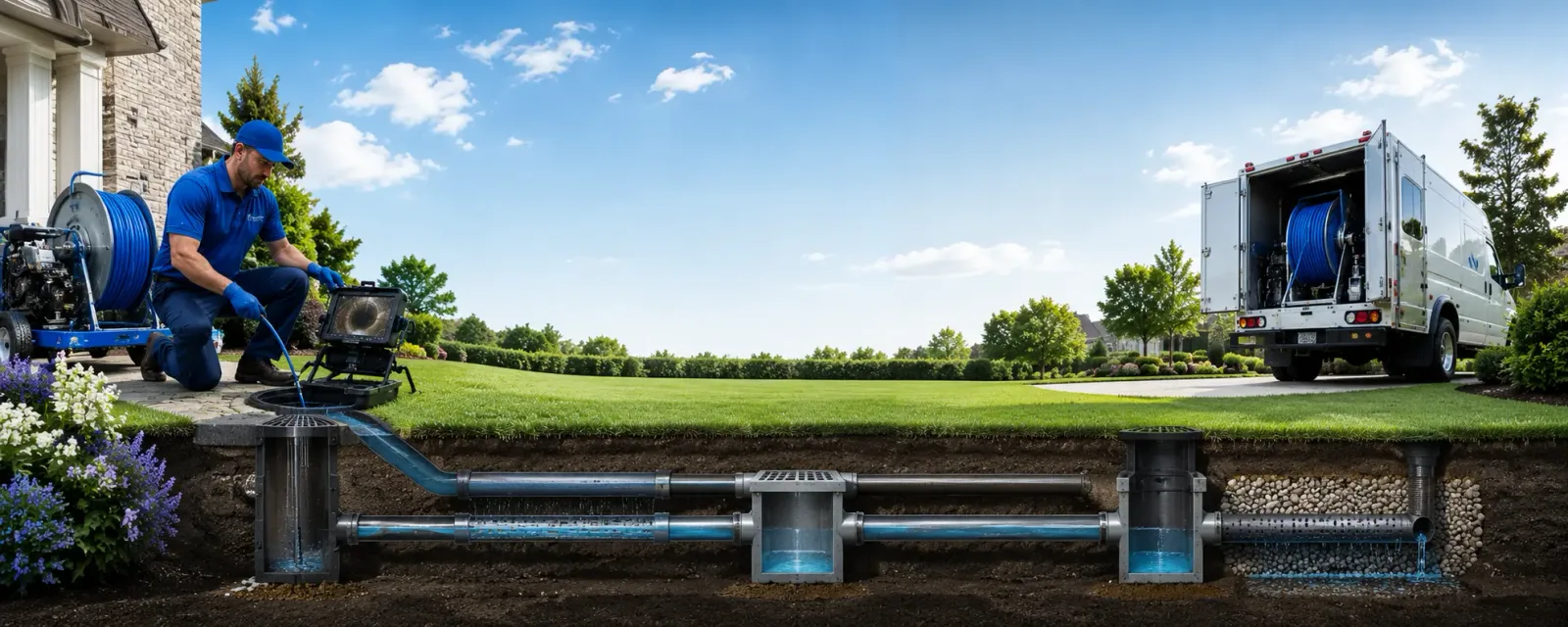 Outdoor drain cleaning information for Warsaw, IL